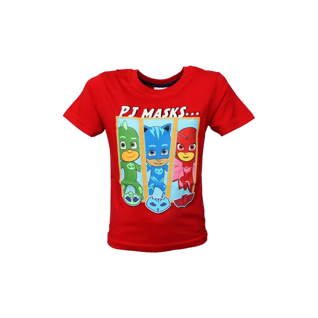 Tricou pentru copii, PJ Masks, rosu, ani, 100% bumbac, Rosu