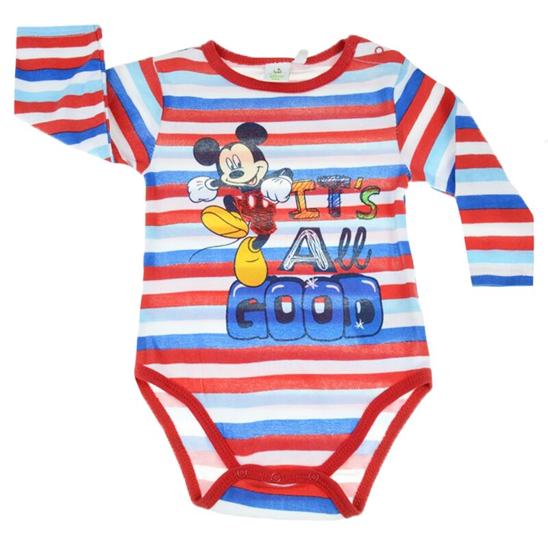Body cu maneca lunga pentru baieti Disney Mickey Mouse NH0389, Multicolor, 74 cm