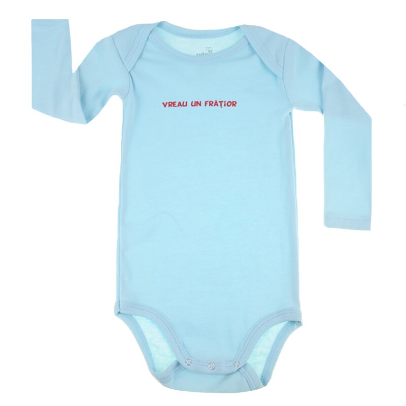 Body cu maneca lunga pentru baieti Pifou Model 6 ML6A1, Albastru, 88-92 cm