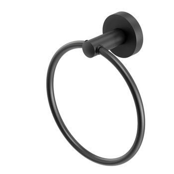 Suport pentru prosop baie, rotund , negru mat Suport pentru prosop baie, rotund , negru mat
