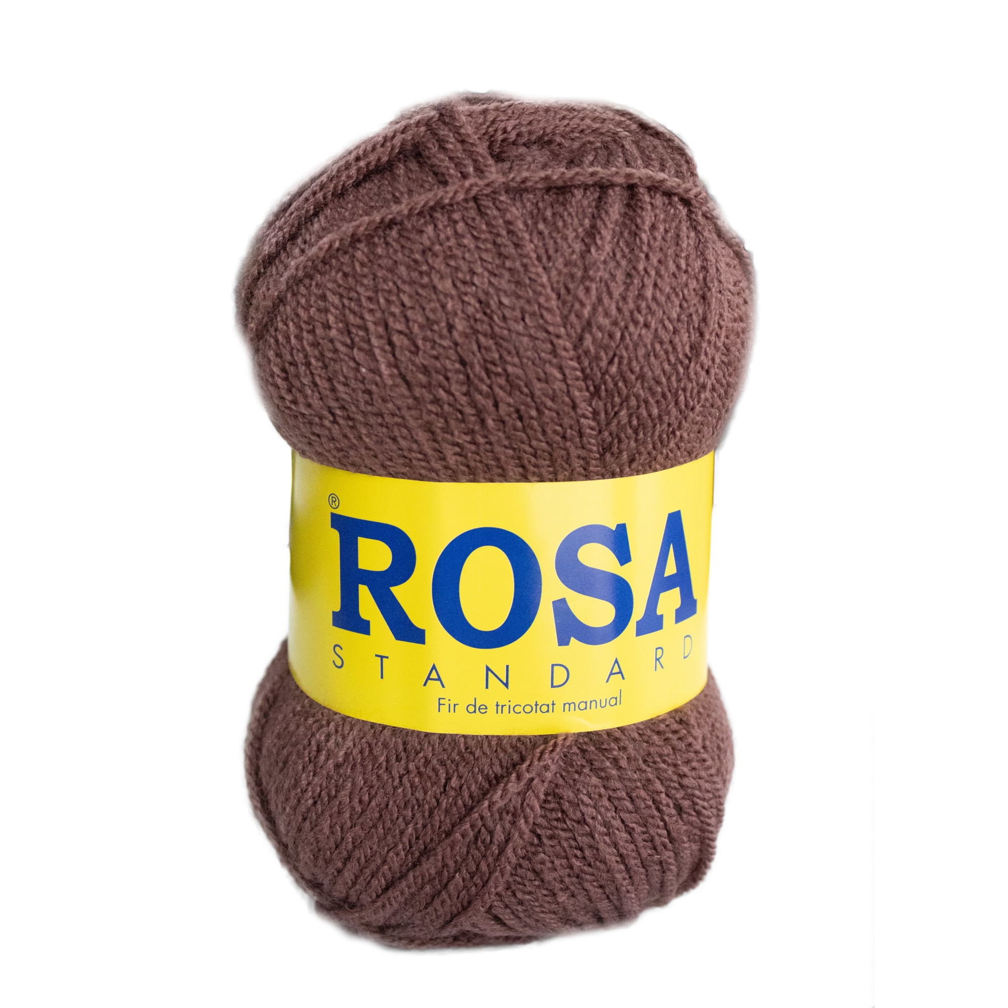 Pachet fir tricotat 5 bobine, Rosa Standard 1237, acril 100%, 0.375 g/pachet, maro ciocolatiu