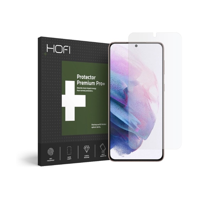 Стъклен протектор HOFI Hybrid PRO+ за Samsung Galaxy S21, Прозрачен
