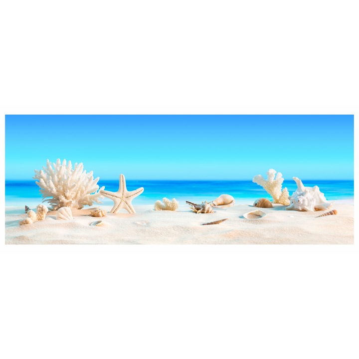 Set doua bucati sticla bucatarie sau baie , securizata , GLASFABRIK 4 mm, Multicolor,2600x600 mm dkemg78