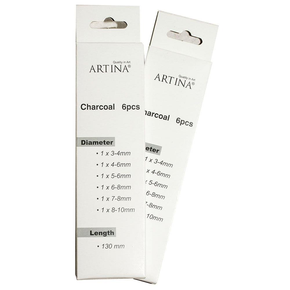 Set carbune pentru pictat Artina, 2x6 buc, Multicolor