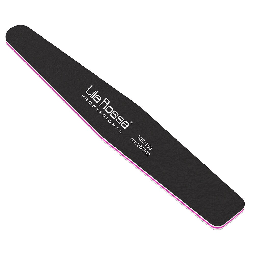 Pila unghii Lila Rossa, romb, neagra, granulatie 100/180
