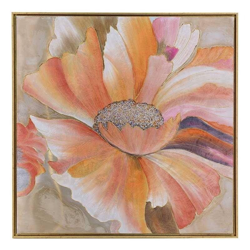 Tablou canvas, Inart, Arta florilor, 80x80cm