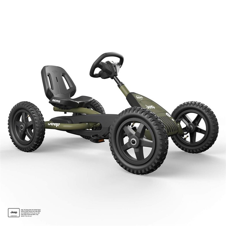 Kартинг с педали BERG Jeep Junior, 110 x 65 x 63 cm, 18 Kg, 3-8 години, Многоцветен