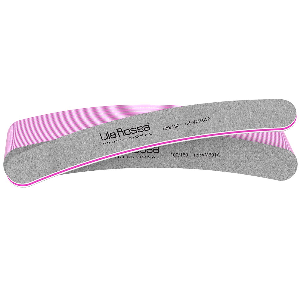 Set pile unghii Lila Rossa, banana, gri, granulatie 100/180, 25 buc