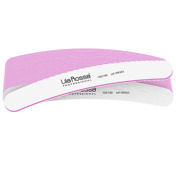 Set pile unghii Lila Rossa, banana, albe, granulatie 100/180, 25 buc Set pile unghii Lila Rossa, banana, albe, granulatie 100/180, 25 buc