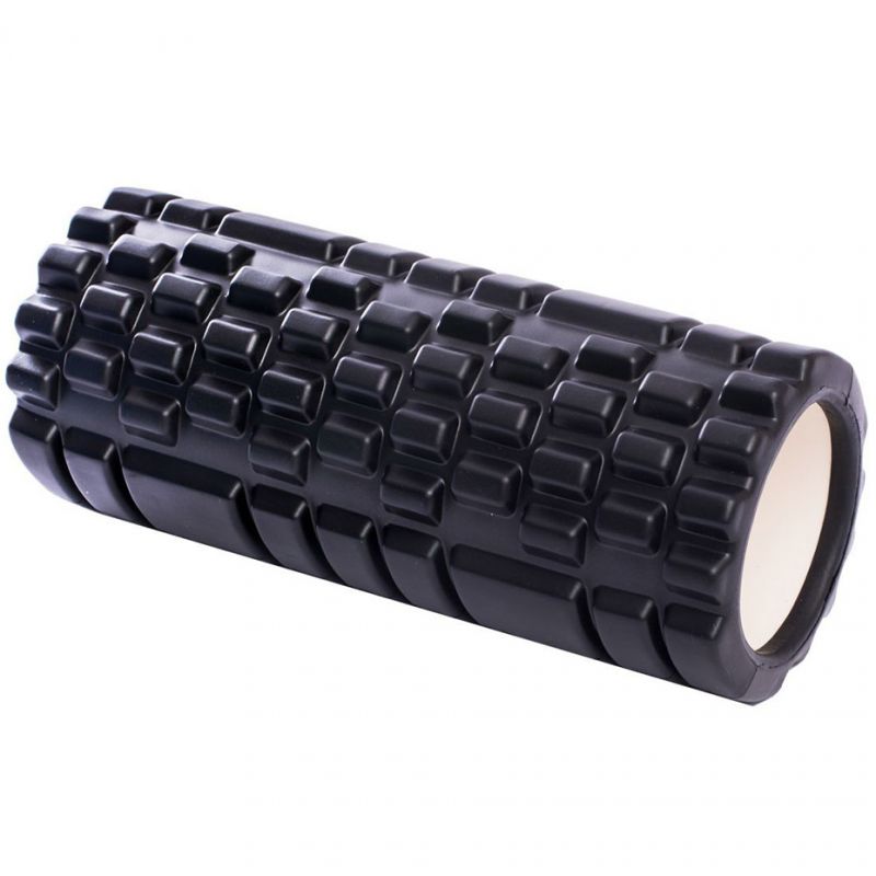 Rola masaj si antrenament, EB Fit, 33 x 14 cm, 930 grame, negru