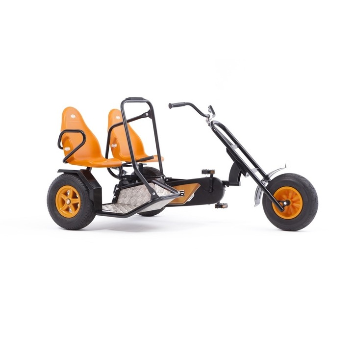 Kартинг с педали BERG XL Duo Chopper BF, 170 x 106 x 94-99cm, 59 Kg, 5+ години, Оранжев
