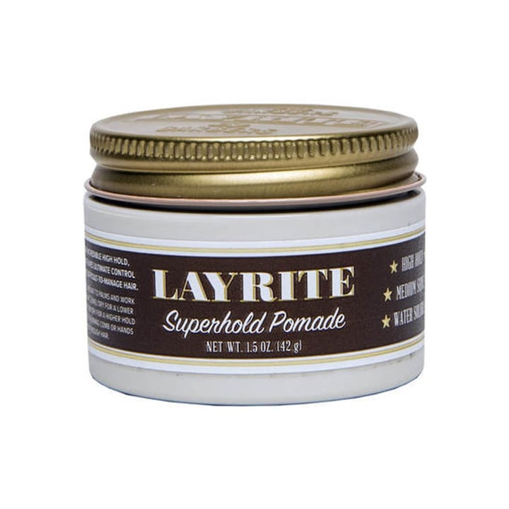 Layrite Superhold Pomade pomada de par fixare puternica 42 g