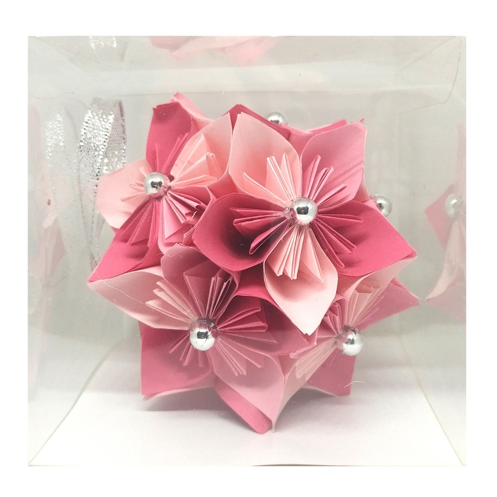 Globe Kusudama - комбинирани розови