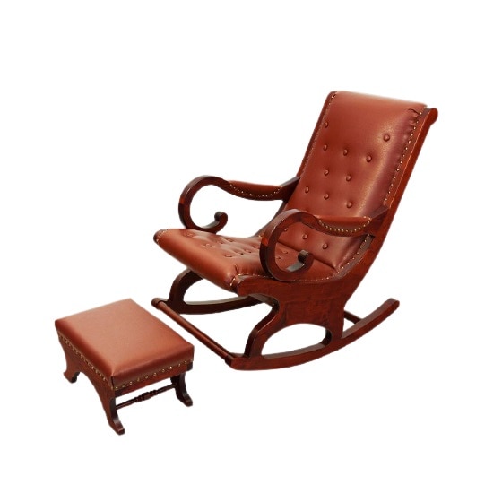 Set Scaun balansoar si scaun, cu tapiterie, lemn masiv, 60 110 cm - eMAG .ro