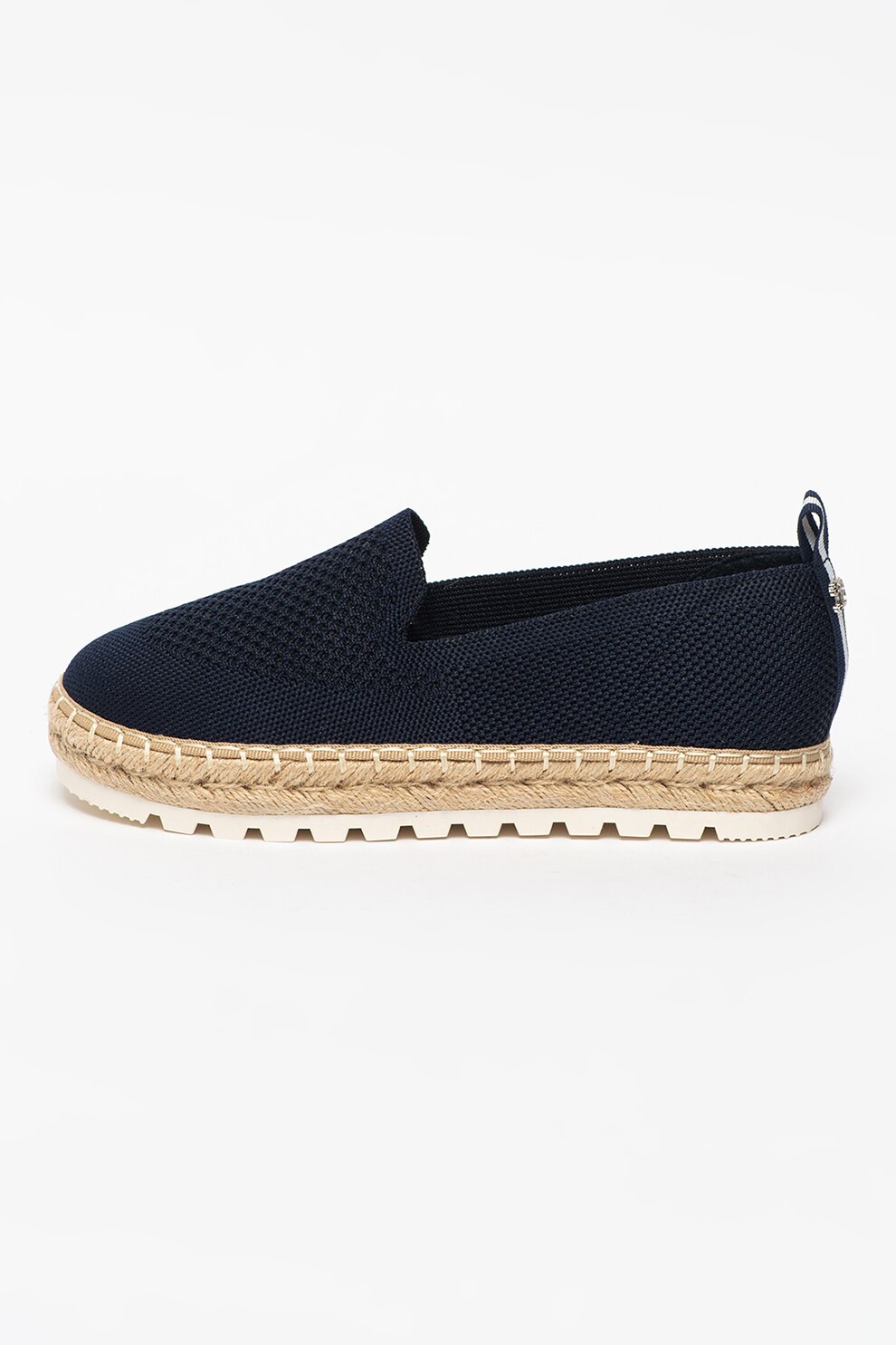 Tom Tailor, Espadrile din plasa cu varf rotund, Bleumarin