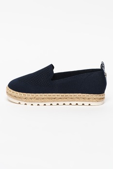 Tom Tailor, Espadrile din plasa cu varf rotund, Bleumarin Tom Tailor, Espadrile din plasa cu varf rotund, Bleumarin