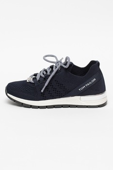 Tom Tailor, Pantofi sport din plasa tricotata, Bleumarin, 31 EU Tom Tailor, Pantofi sport din plasa tricotata, Bleumarin, 31 EU
