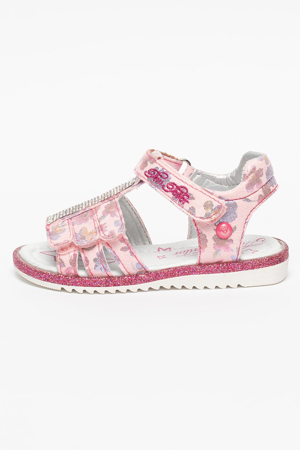 Tom Tailor, Sandale cu imprimeu floral si inchidere velcro