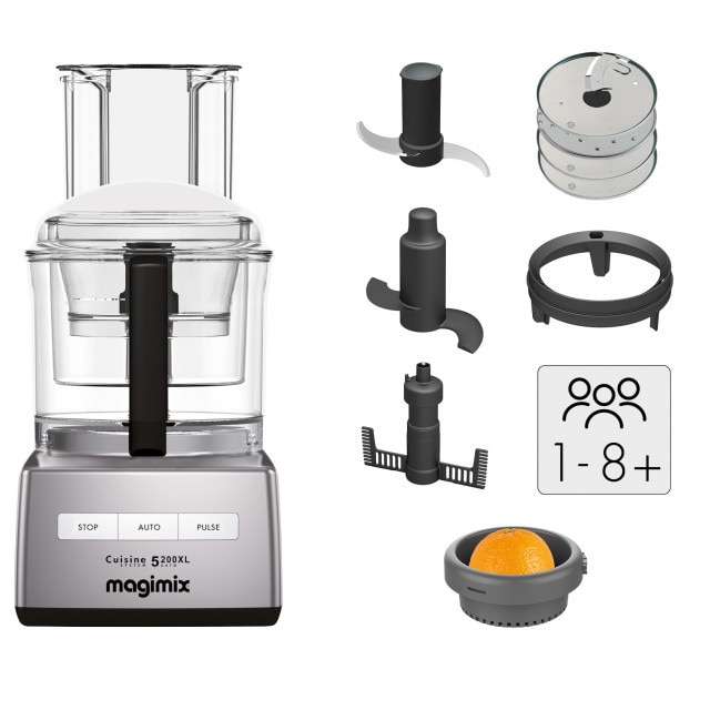 Magimix Robot 5200 セット クーペボウル Robot multifunctional Magimix CS5200XL, 1100W, Motor profesional