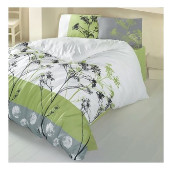 Lenjerie pat dublu Bellezza Verde , Mally Home, Polycotton Lenjerie pat dublu Bellezza Verde , Mally Home, Polycotton