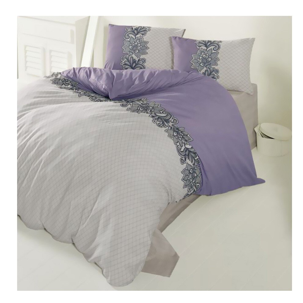 Lenjerie pat dublu Sahra, Mally Home, Polycotton