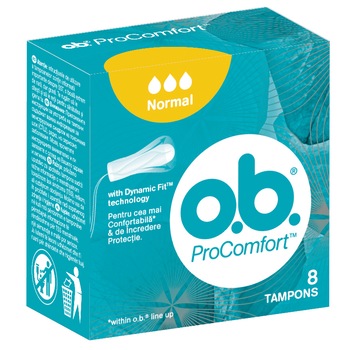 Tampoane OB Procomfort Normal, 8 buc Tampoane OB Procomfort Normal, 8 buc