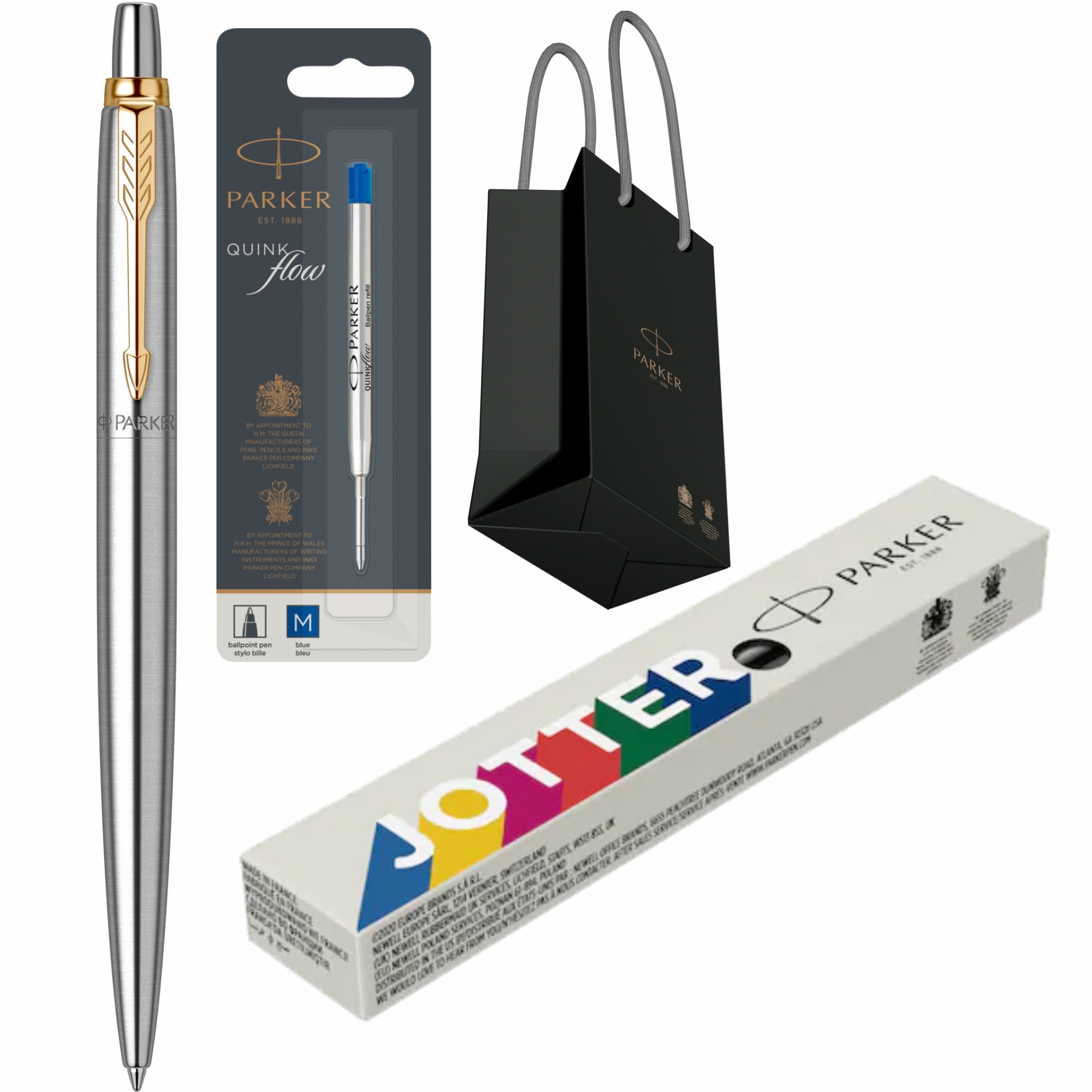 Set Parker Pix Jotter Royal Stainless Steel GTcu gravura laser
