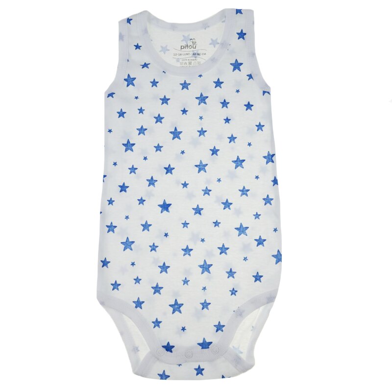 Body tip maiou, baieti, Pifou, stelute, Alb