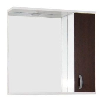 Oglinda cu dulap si iluminare LED Badenmob, 60x60x14 cm, Alb/Wenge Oglinda cu dulap si iluminare LED Badenmob, 60x60x14 cm, Alb/Wenge