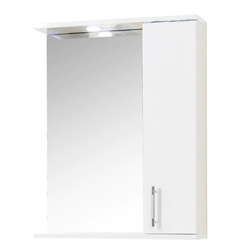 Oglinda cu dulap si iluminare LED Badenmob Seria 020, 70 cm, Alb Oglinda cu dulap si iluminare LED Badenmob Seria 020, 70 cm, Alb