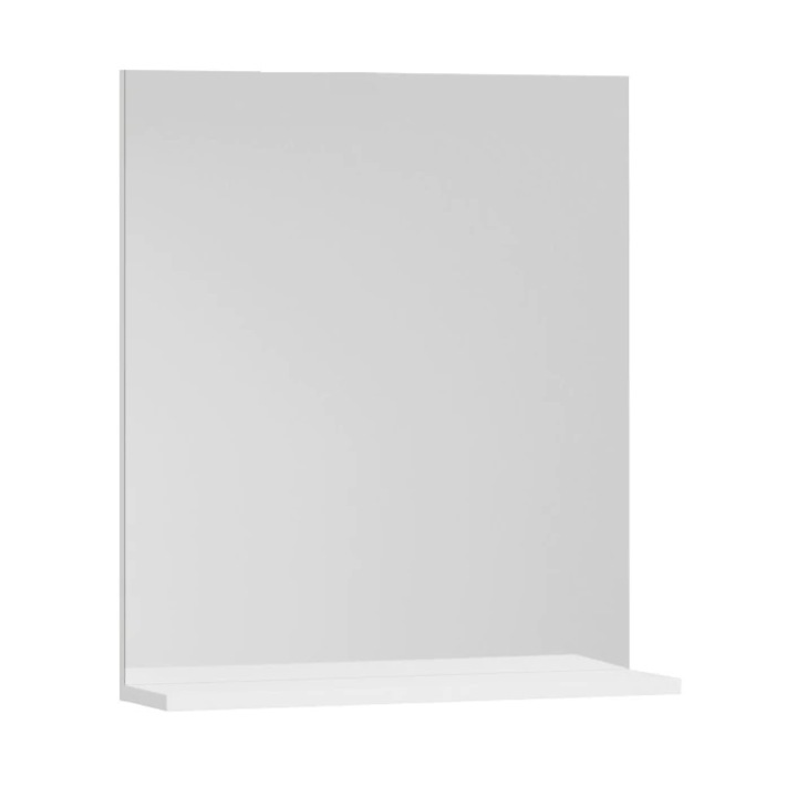 Oglinda cu polita Badenmob Seria 055,50x68x14 cm, Alb