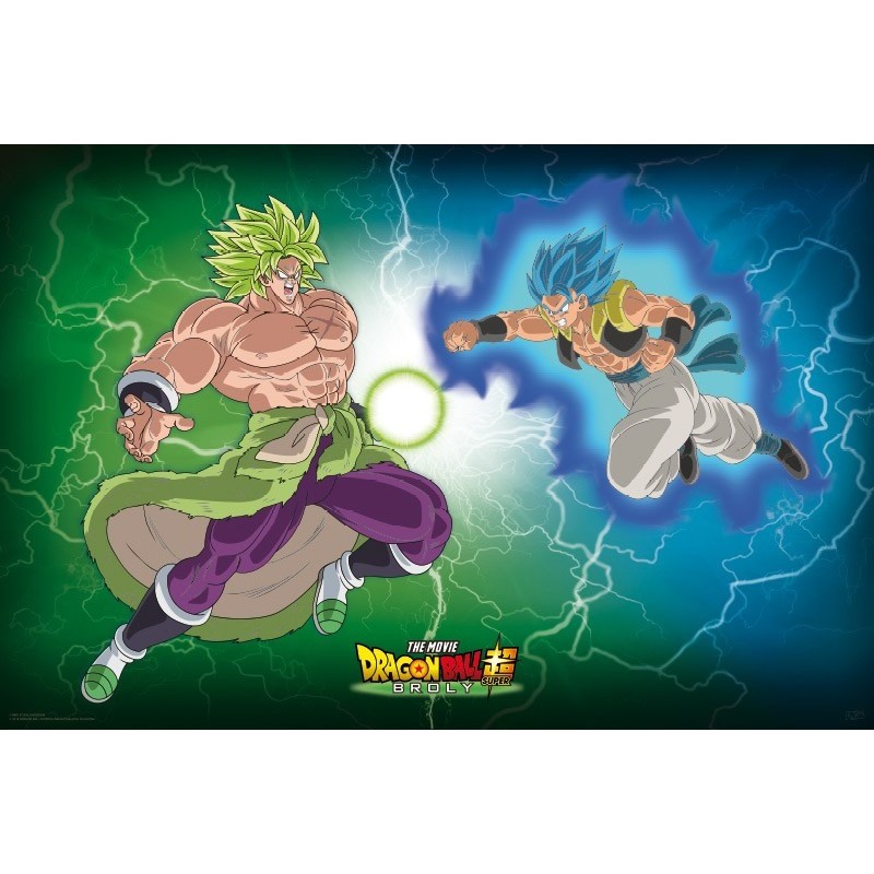 Poster Dragon Ball Z Broly VS Gogeta , 61x91.5cm, Negru