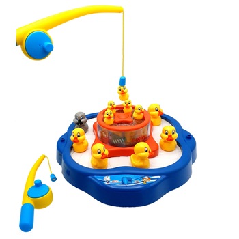 Joc de pescuit magnetic cu muzica, 2 undite si 12 ratuste, +3 ani Joc de pescuit magnetic cu muzica, 2 undite si 12 ratuste, +3 ani