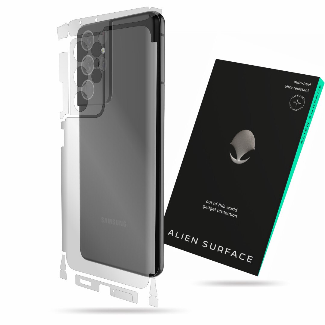 Folie Alien Surface, Samsung Galaxy S21 Ultra 5G, protectie spate, laterale