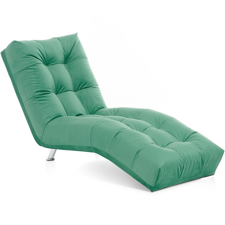 Cotta Bella nyugágy fotel, 68x164 cm, szövet, zöld