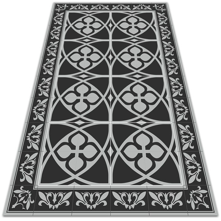 Covor PVC. Tulup. Vinil. Model Celtic. Verde. 60x90 cm. 010260370010000013916