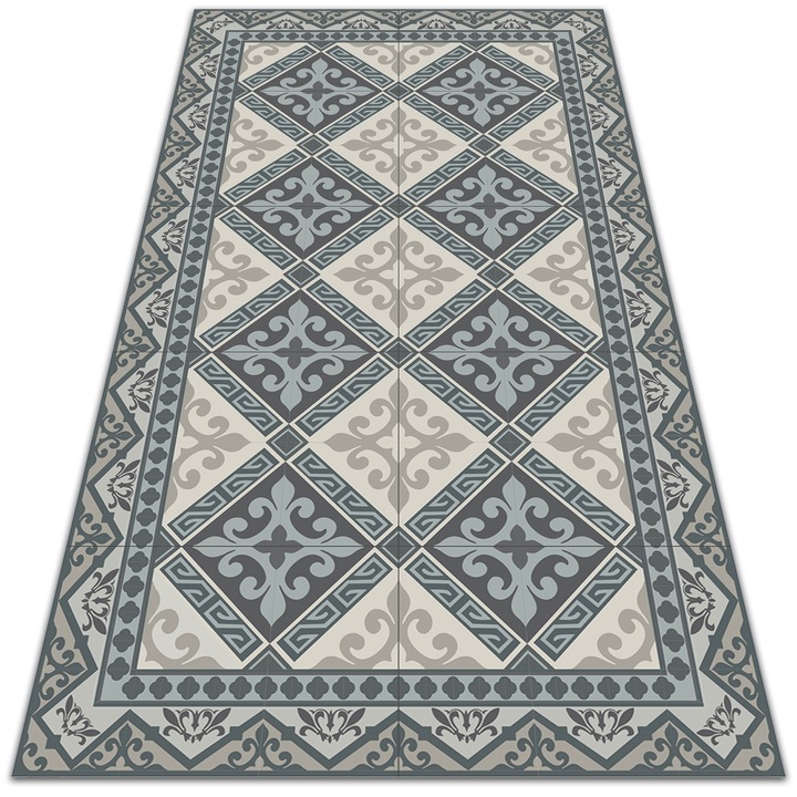 Covor de vinil pentru terasa si balcon, PVC, model etnic, dtar-770109142, 150x225cm