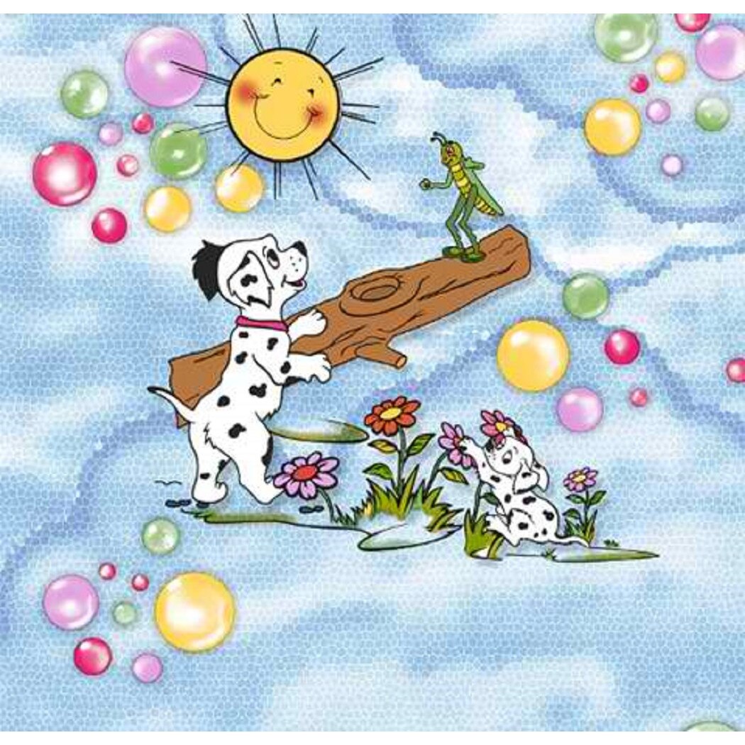 Tapet DEGRETS 1010 hartie Dalmatian albastru, 0.53m x 10.05m, 5.3 mp