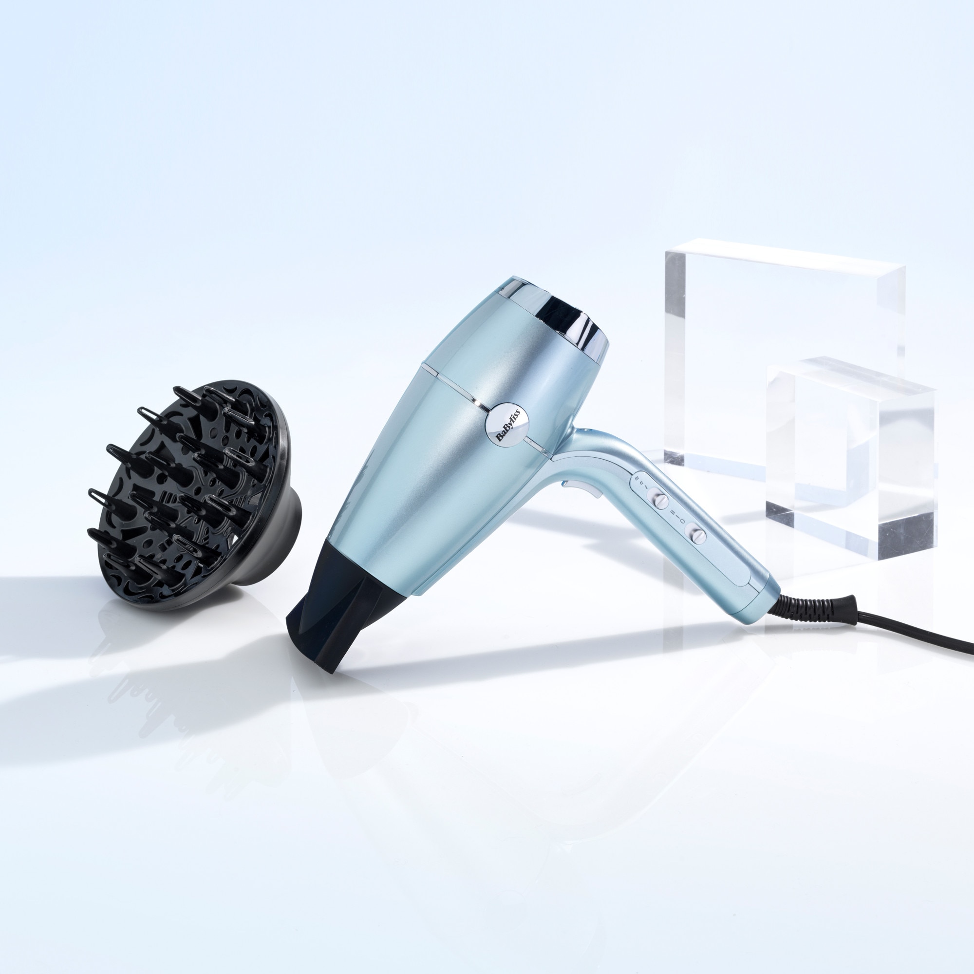Uscator de par BaByliss Hydro Fusion D773DE, 2100W, 2 viteze, 3