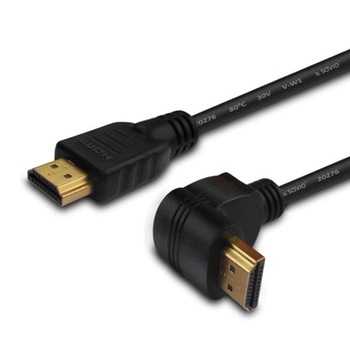 Cablu HDMI Unghiular V1.4 High Speed Savio CL-04, 1.5m, ethernet / 3D Cablu HDMI Unghiular V1.4 High Speed Savio CL-04, 1.5m, ethernet / 3D