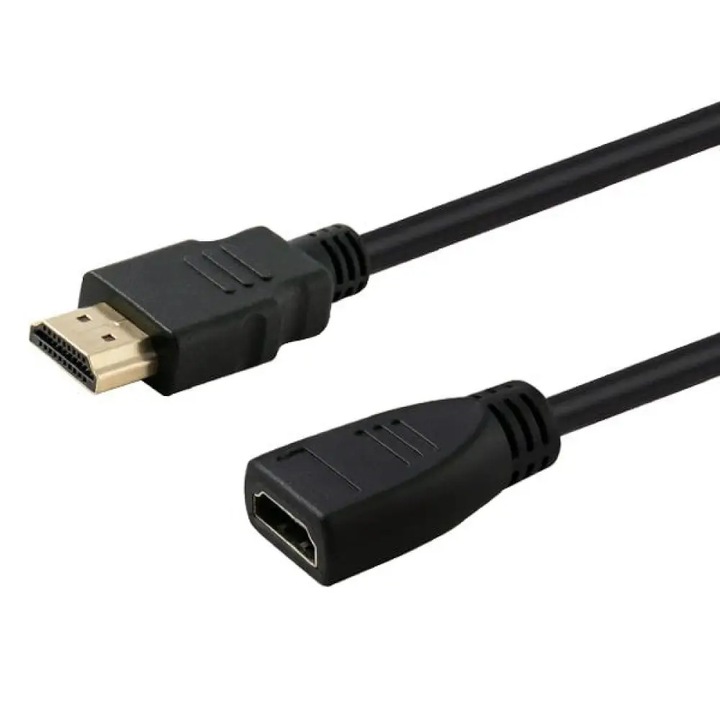 Cablu de extensie HDMI v1.4, Savio CL-132, 1m, Negru
