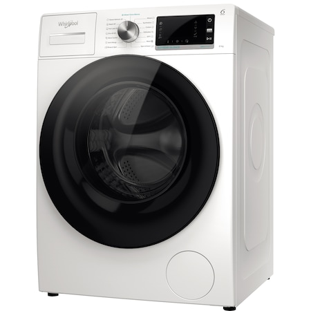 Masina de spalat rufe Whirlpool Supreme Silence W6X W845WB EE, 8 kg, 1400 rpm, Clasa B, Al 6-lea Simt, Motor Zen Direct Drive, FreshCare+, Steam Refresh, Steam Hygiene, Display LCD, Alb