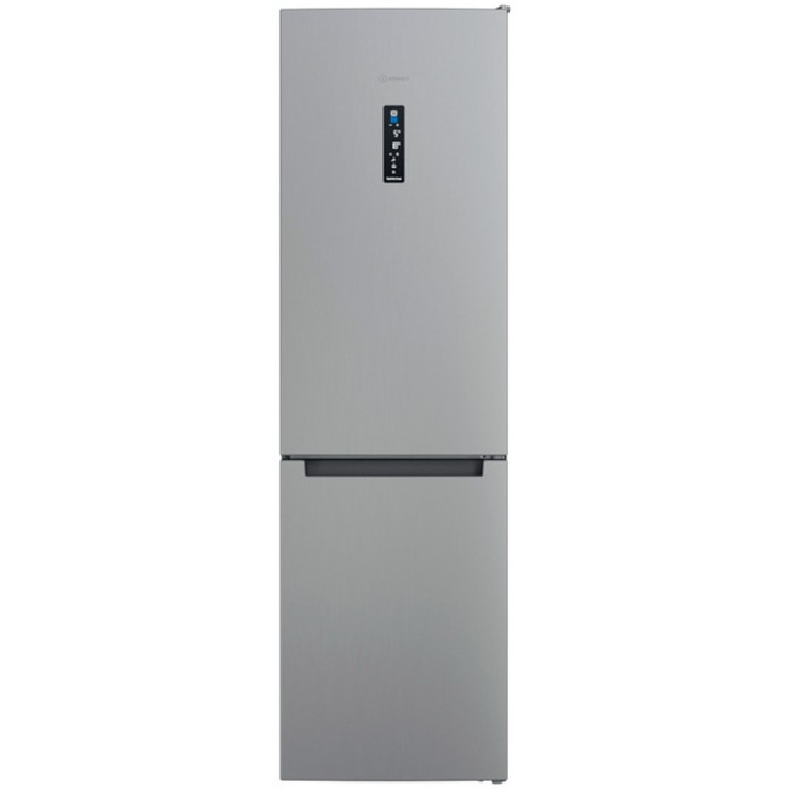 Indesit INFC9 TT33X Kombinált hűtőszekrény, M:200cm, 368L, Érintőkijelző, NoFrost, FreshSpace +, Multiflow, D energiaosztály, inox