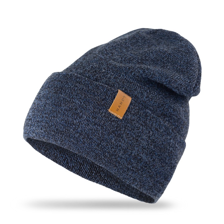 Sapca, Nandy, pentru barbati, Albastru marin mouline, NCM-14002-31-GRN-MUL