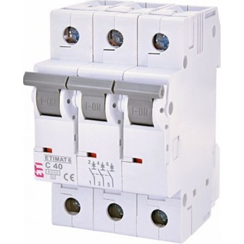 Siguranta ETI curba C 6kA 3P 40A Siguranta ETI curba C 6kA 3P 40A