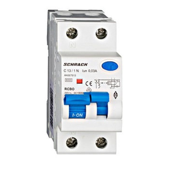 Siguranta automata diferentiala 1P+N C 13A/30mA Schrack-Amparo Siguranta automata diferentiala 1P+N C 13A/30mA Schrack-Amparo