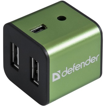Hub Usb Defender Quadro Iron 4xUsb Aluminium 0.5A Negru Hub Usb Defender Quadro Iron 4xUsb Aluminium 0.5A Negru