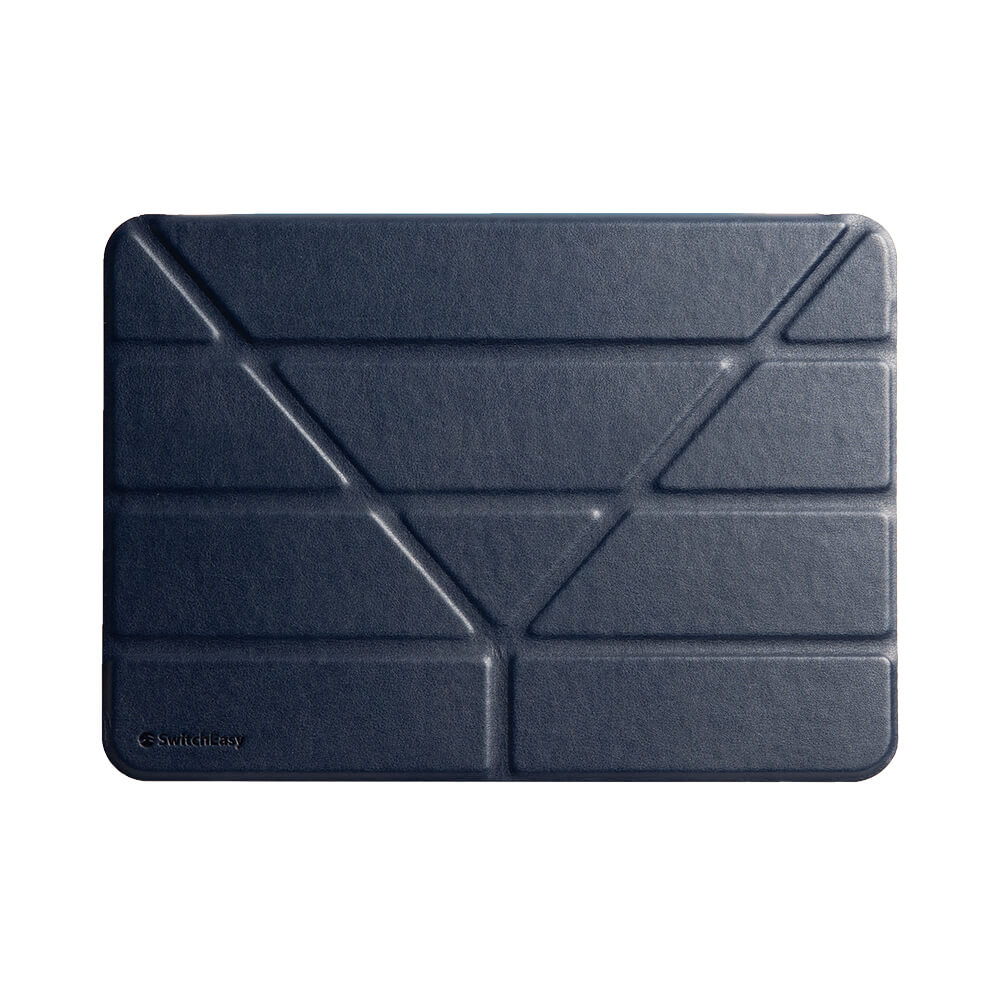 Carcasa si suport din poliuretan pentru iPad Air 4 2020, SwitchEasy Origami albastru inchis