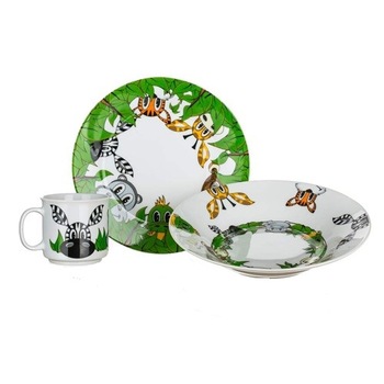Set 3 piese masa pentru copii Banquet Jungle Set 3 piese masa pentru copii Banquet Jungle