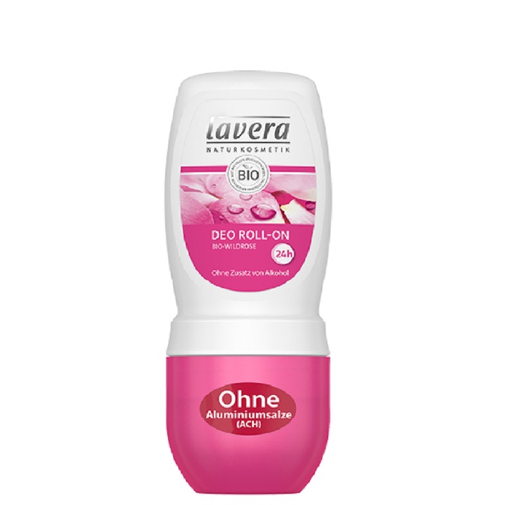 Deodorant roll-on bio fara alcool cu trandafiri salbatici 50 ml Lavera